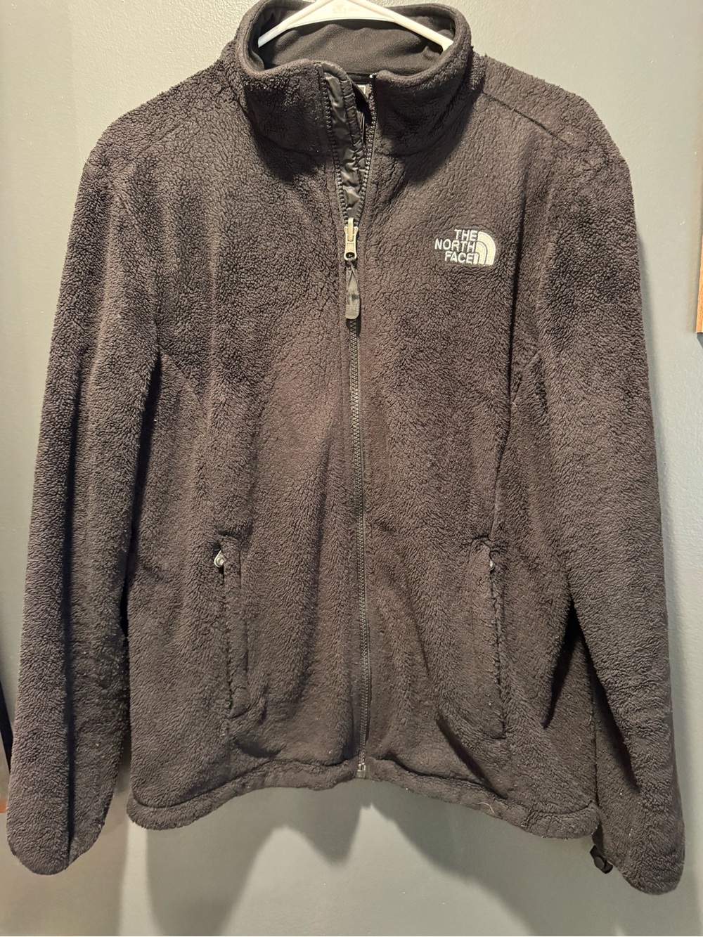 The North Face Black Full-Zip Sherpa Fleece Jacket